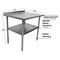 Bk Resources Work Table Stainless Steel Undershelf, Plastic feet 1.5" Riser 24"x24" SVTR-2424 - alternate 8